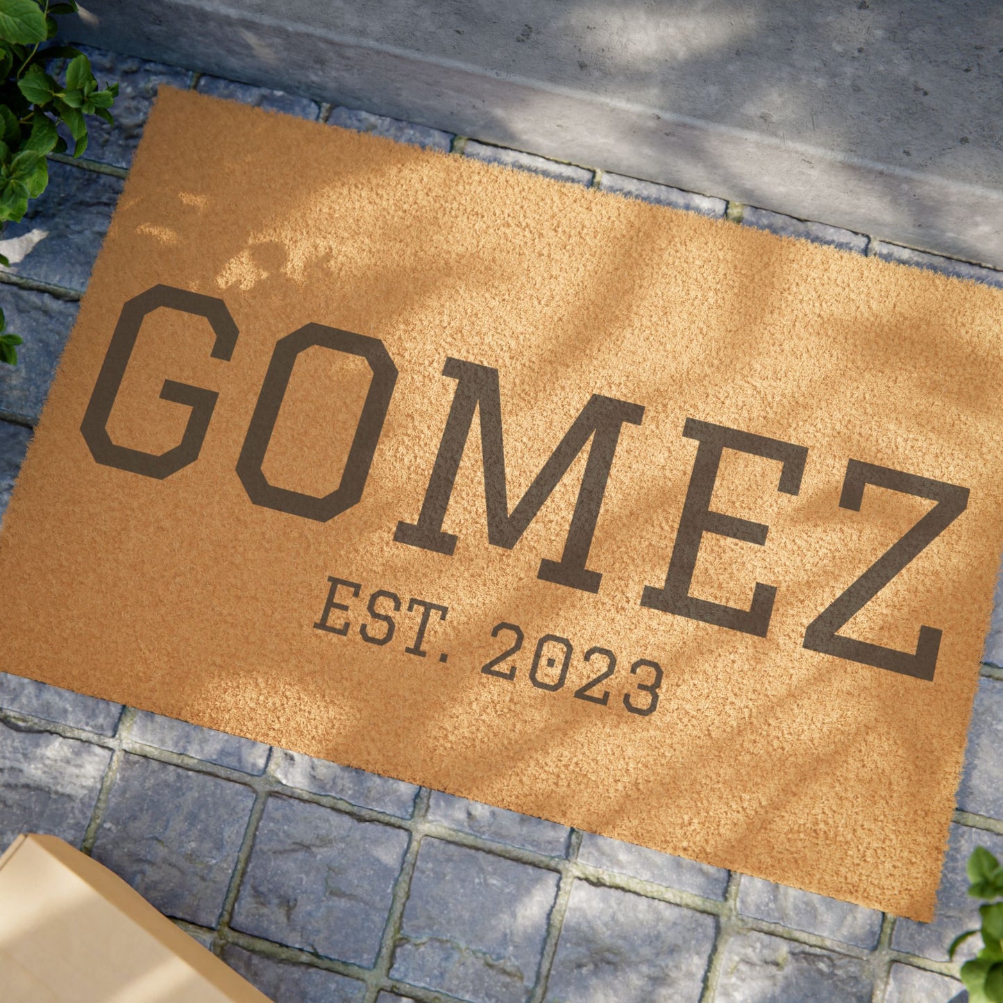 Personalized Family Doormat, Custom Welcome Mat for Home, Established Year Home Décor, Housewarming Gift, Family Name Entry Rug
