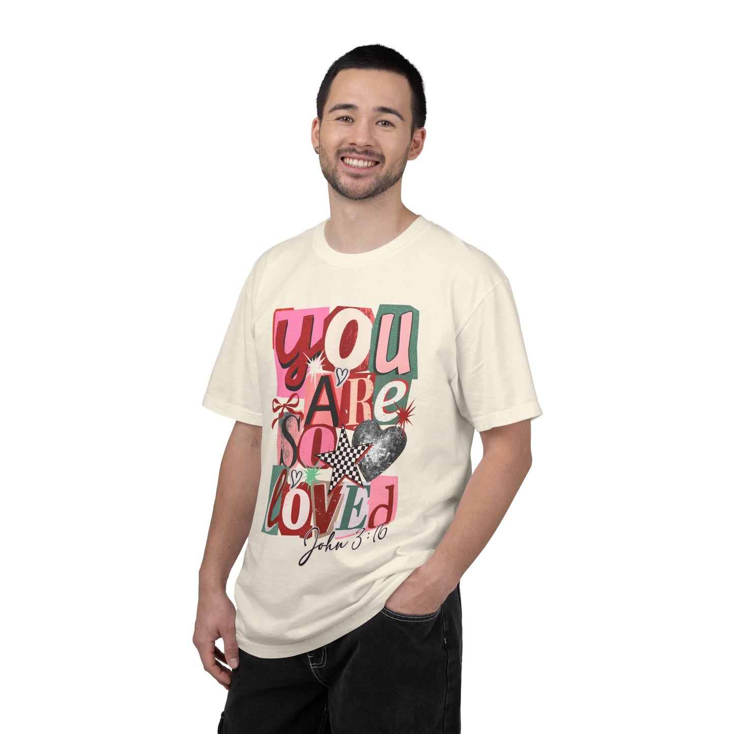 You Are So Loved T-Shirt — Christian Valentine Graphic Tee (John 3:16)