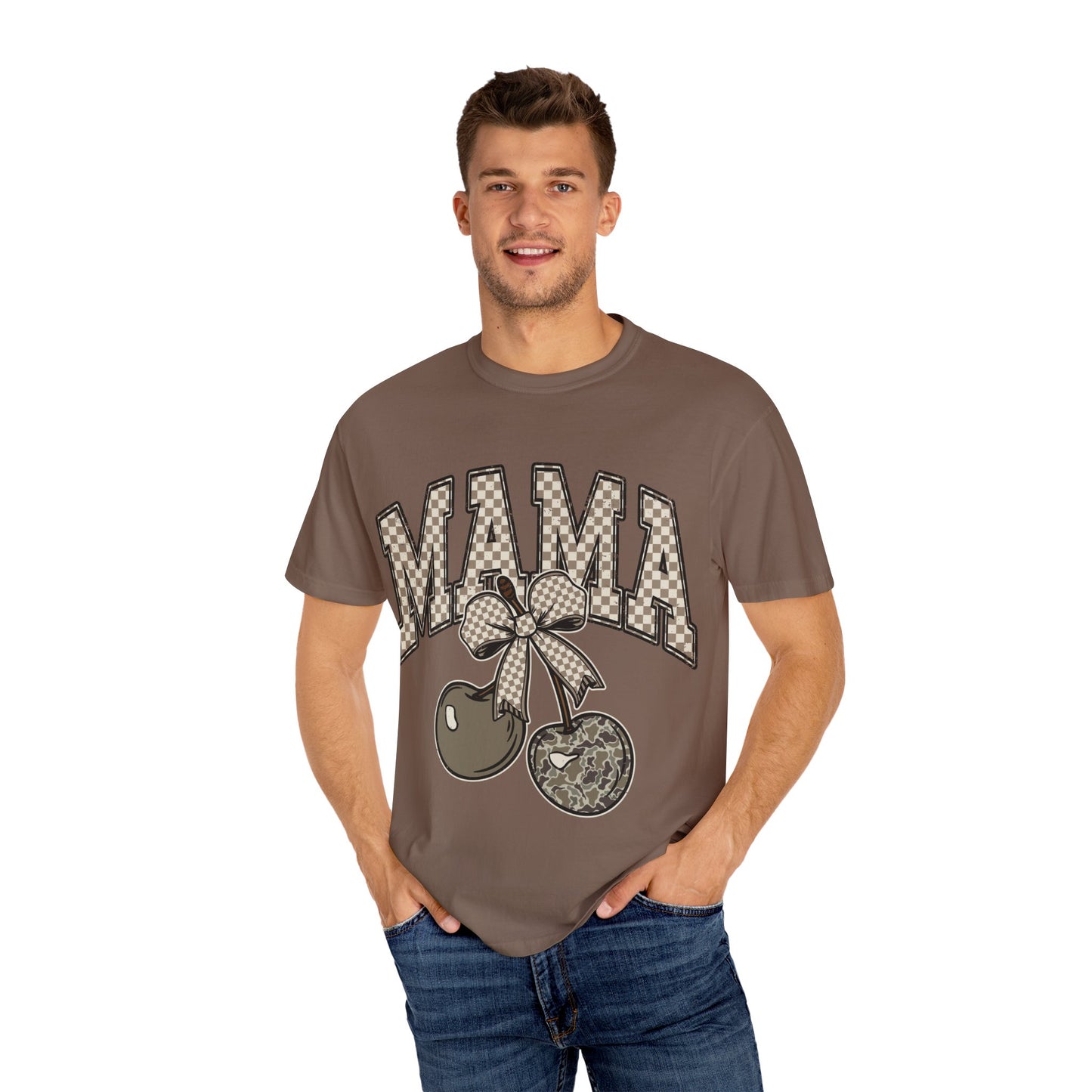 Mama Cherry Graphic T-shirt, Cute Mom Shirt, Gift for Mothers Day, Casual Tee, Trendy Unisex Top