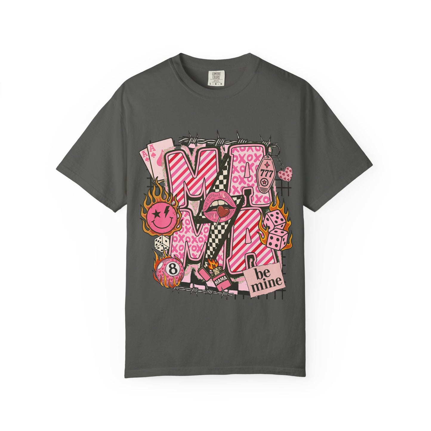 Valentine Graphic T-Shirt — 'Be Mine' Pink Love Design
