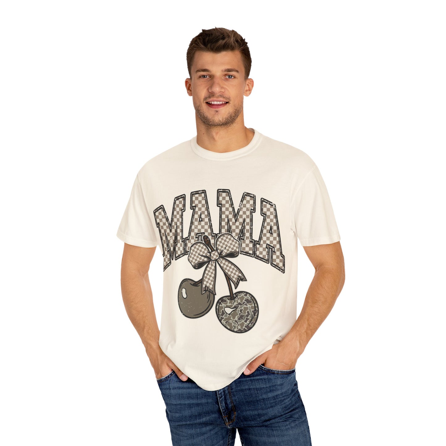 Mama Cherry Graphic T-shirt, Cute Mom Shirt, Gift for Mothers Day, Casual Tee, Trendy Unisex Top