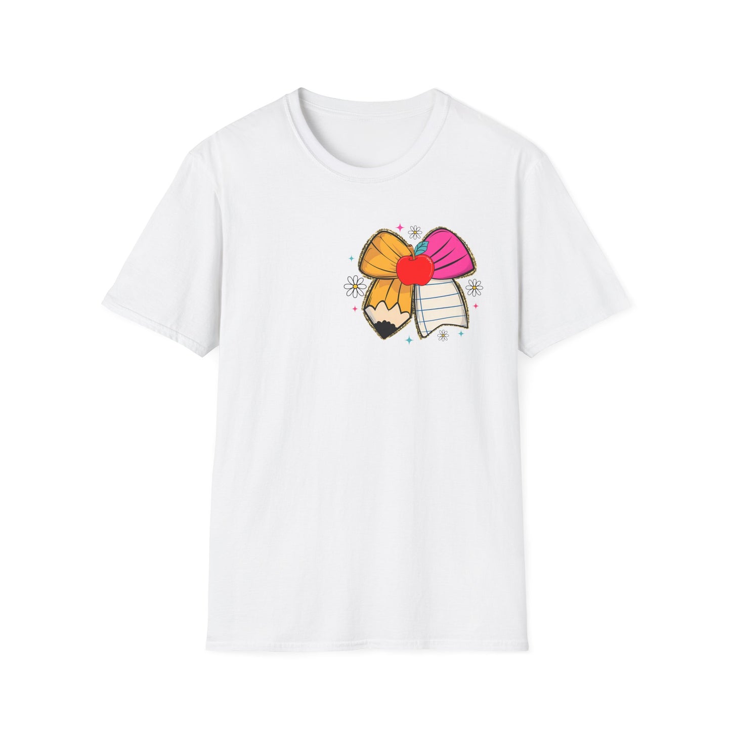 Teacher Gift T-Shirt — "It Takes a Big Heart to Teach Little Minds" Cute Pencil & Heart Design