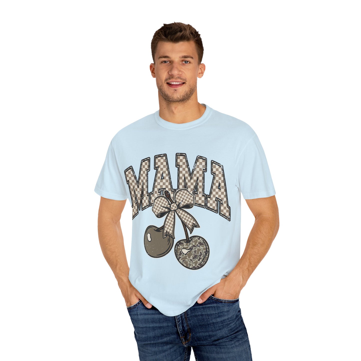 Mama Cherry Graphic T-shirt, Cute Mom Shirt, Gift for Mothers Day, Casual Tee, Trendy Unisex Top