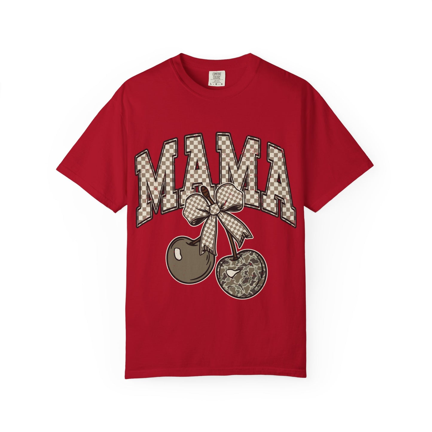 Mama Cherry Graphic T-shirt, Cute Mom Shirt, Gift for Mothers Day, Casual Tee, Trendy Unisex Top