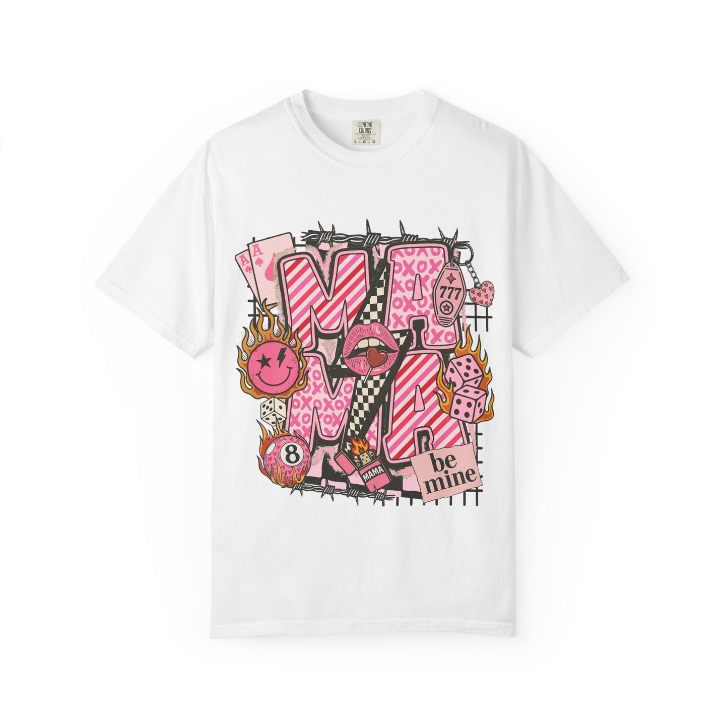 Valentine Graphic T-Shirt — 'Be Mine' Pink Love Design