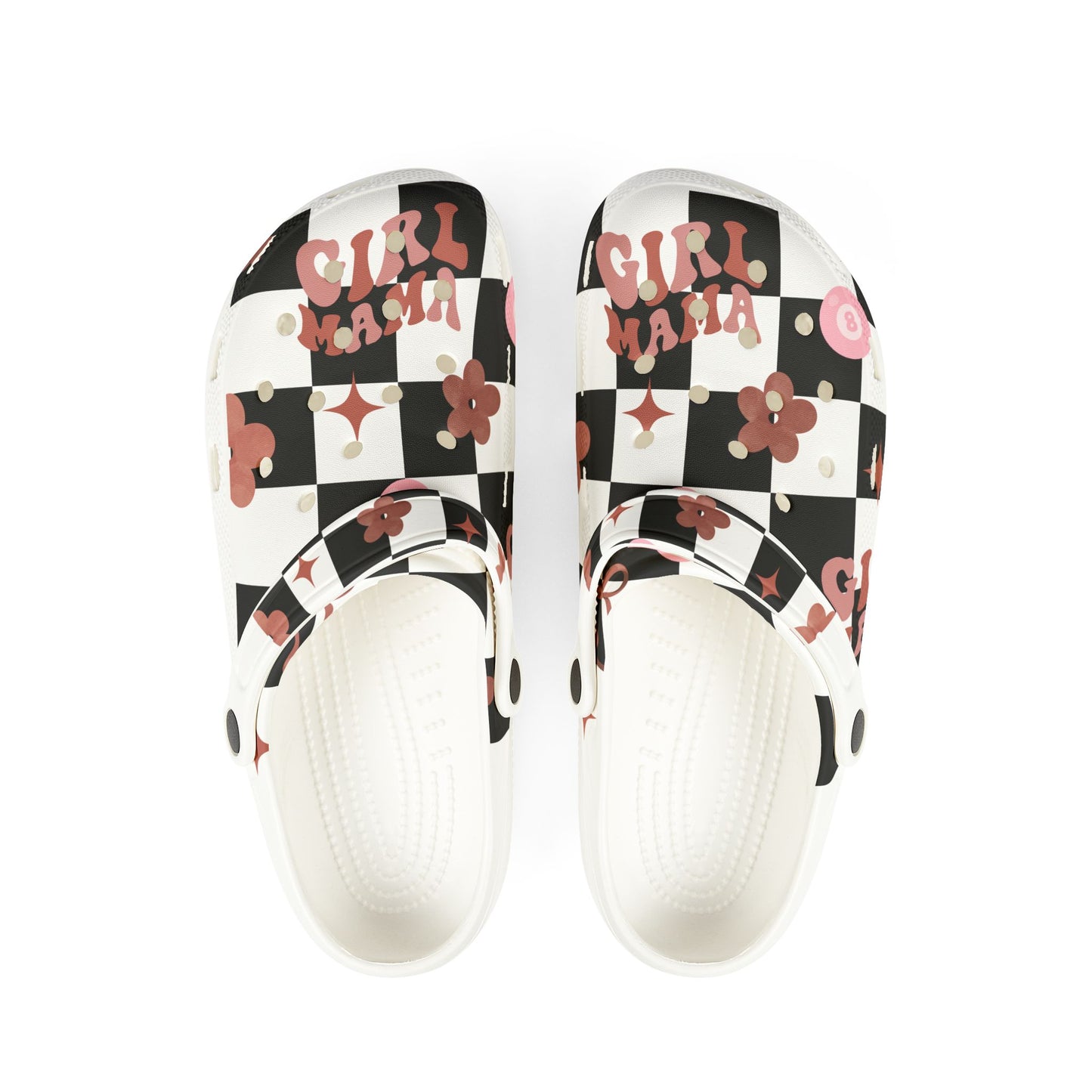 Girl Mama Checkerboard Slip-On Shoes