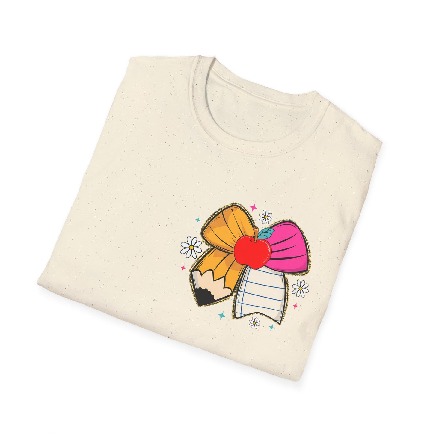 Teacher Gift T-Shirt — "It Takes a Big Heart to Teach Little Minds" Cute Pencil & Heart Design