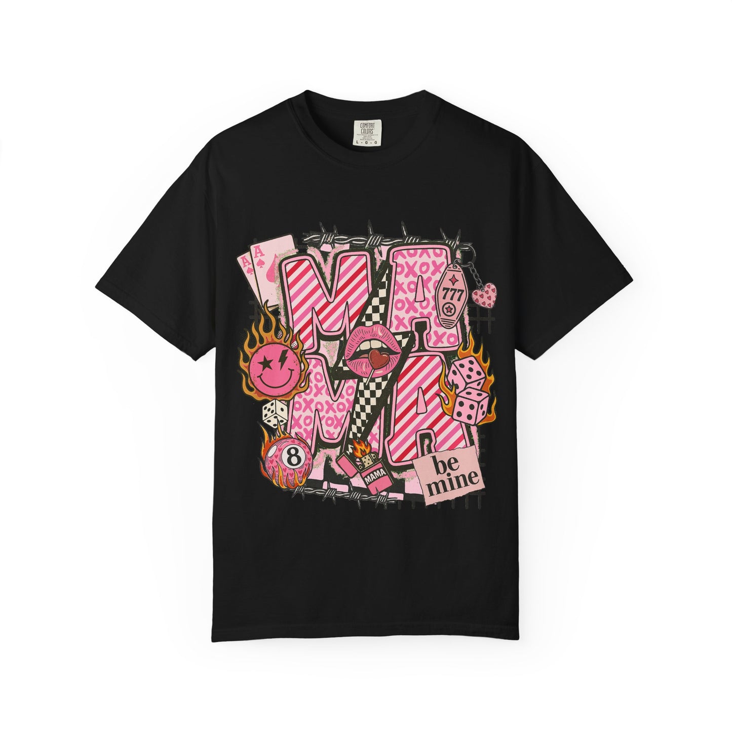 Valentine Graphic T-Shirt — 'Be Mine' Pink Love Design