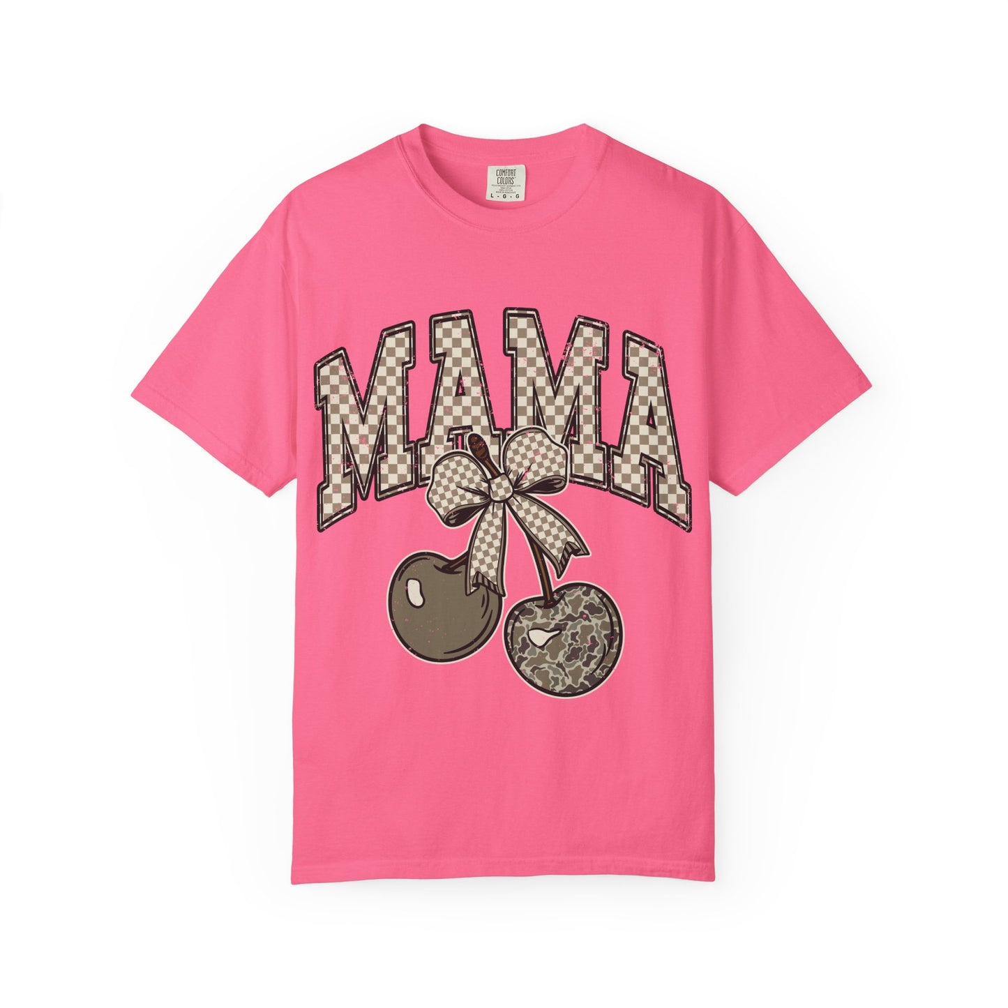 Mama Cherry Graphic T-shirt, Cute Mom Shirt, Gift for Mothers Day, Casual Tee, Trendy Unisex Top