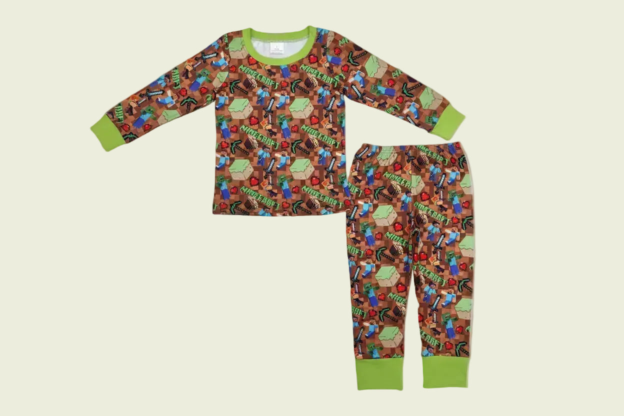 Cartoon love Valentine‘s Day boy outfit pajamas