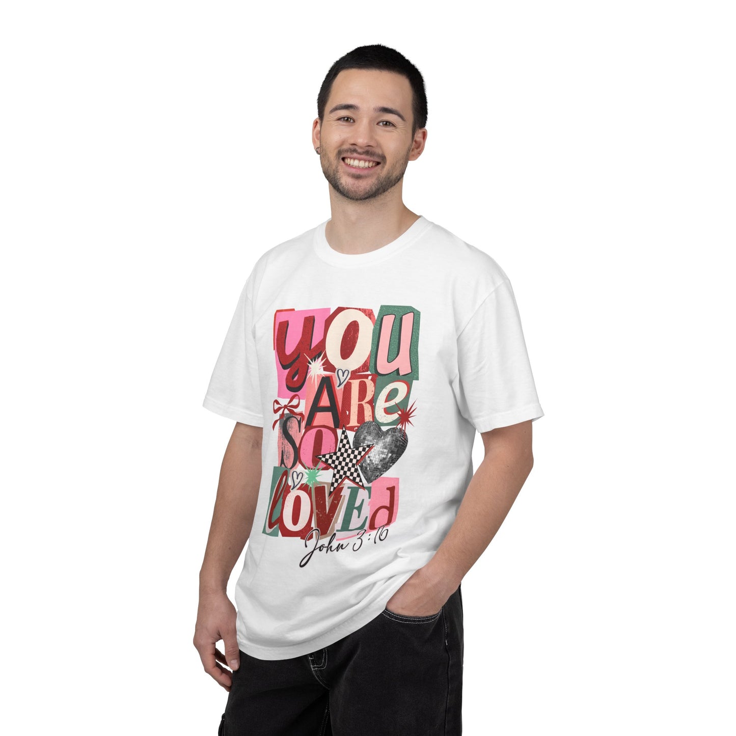 You Are So Loved T-Shirt — Christian Valentine Graphic Tee (John 3:16)