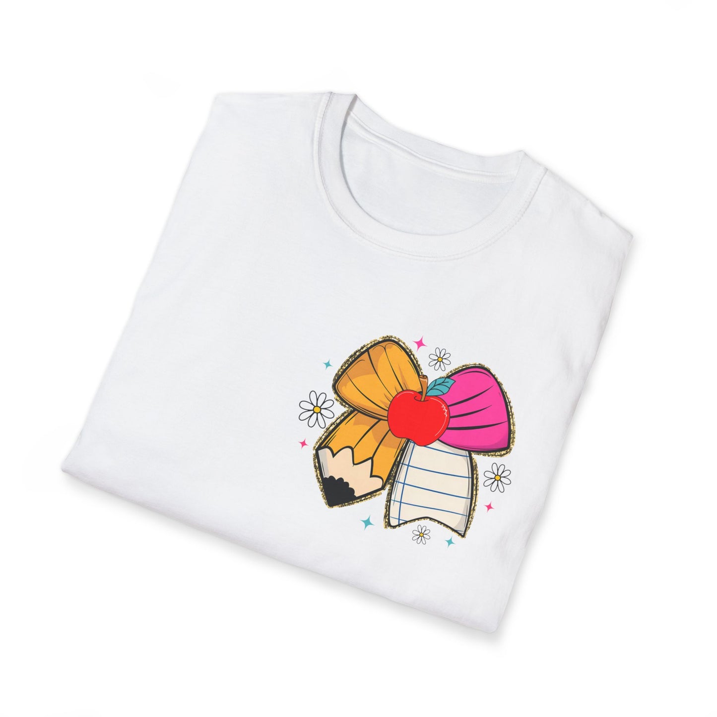 Teacher Gift T-Shirt — "It Takes a Big Heart to Teach Little Minds" Cute Pencil & Heart Design