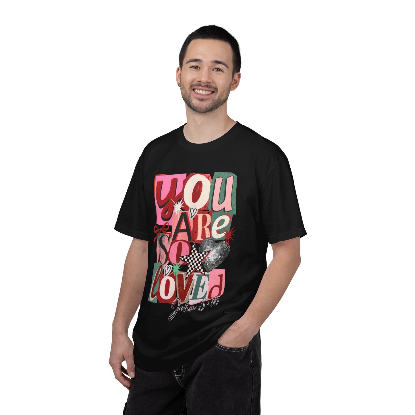 You Are So Loved T-Shirt — Christian Valentine Graphic Tee (John 3:16)