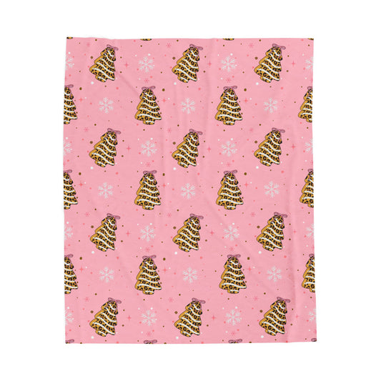 Cozy Christmas Tree Plush Blanket
